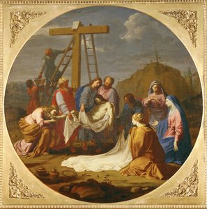 De kruisafneming - Afneming ... door Eustache (studio of) Le Sueur