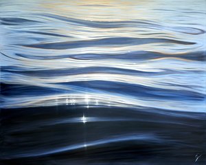 Perle de la Mer, 2023 (olieverf op doek) door Eva Volf