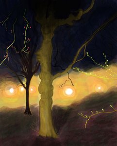 5:20 A.MProspect Park, Brooklyn (digitale kunst) door Evan Sklar