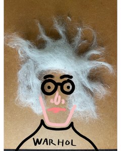 Andy Warhol (collagetekening) door Evan Sklar