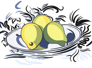 De drie peren van Cezanne, c.2020-24 (digitale kunst)