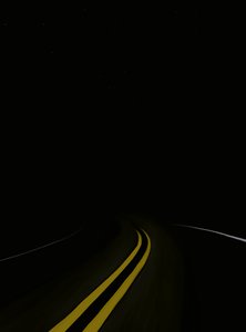 Driving The Road At Night # 3 Brooklyn (digitale kunst) door Evan Sklar