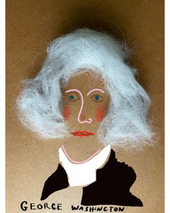 George Washington (collagetekening) door Evan Sklar