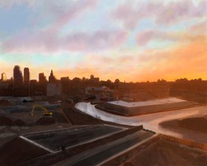 Gowanus Kanaal , Brooklyn (digitale kunst)