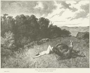 De dood van Brunehaut door Evariste Vital Luminais