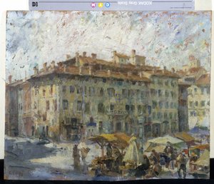 Mercato op Piazza Grande in Modena