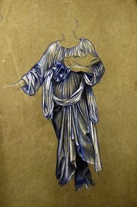 Studie voor de derde staande gevleugelde engel door Evelyn De Morgan
