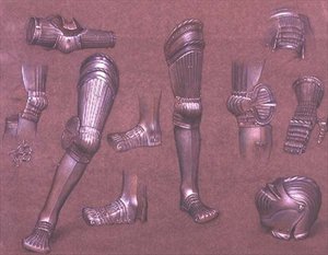 Studie van Wapenrusting, No.1 door Evelyn De Morgan
