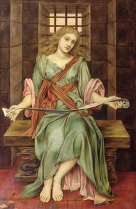 Het gevangenishuis van de ziel, 1888 door Evelyn De Morgan