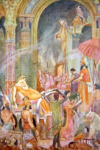 Verovering van Sarrapanu door Tiglath-Pileser II, 1916 door Evelyn Paul