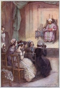 Illustratie voor Cranford door Mrs Gaskell door Evelyn Paul
