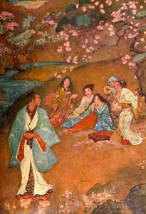 Shinge en Yoshisawa bij de Violette Bron, 1912