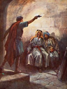 Paulus en Silas in de gevangenis door Evelyn Stuart Hardy