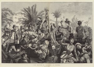 De Bloemenstrijd in Cannes door Everard Hopkins