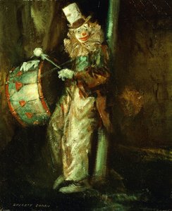 Clown met trommel