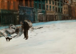 La ville fatiguée (Tôt le matin, Parijs)