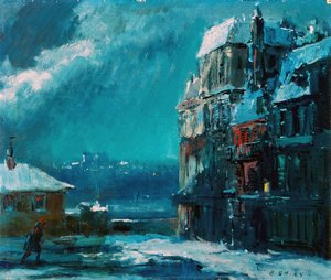 Winternacht, Parijs