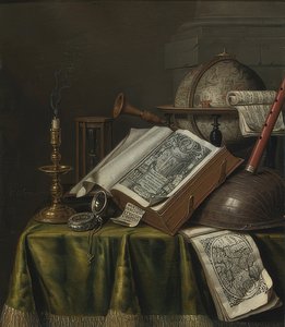 Vanitas-stilleven door Evert Collier