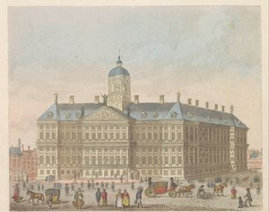 Koninklijk Paleis op de Dam, ca. 1810-1813 door Evert Maaskamp