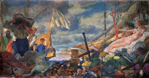 Allegorie van de internationale handel