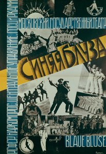 Poster voor het Theater Blauwe Blouse, 1926