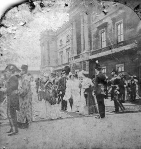 Review van Indiase en koloniale troepen door HM de Koning, Buckingham Palace, Londen