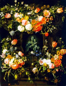 Madonna Omringd door Bloemen, 1662