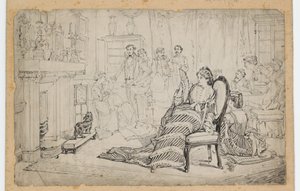 Boetedoeningen, 1880 door Eyre Crowe