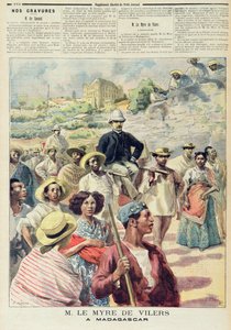 M. le Myre de Vilers in Madagaskar, illustratie uit 