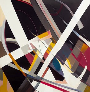 Hedendaagse abstracte surrealistische schilderij door F. Abderrahim