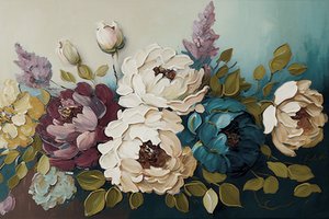 Bloemenboeket van pioenrozen