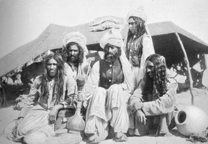 Een groep Brahui uit Oost-Balochistan