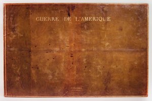 Voorkant van de atlas Guerre de lAmerique 1775-1782 door F. Dubourg