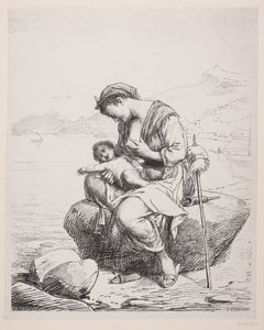 Een Jonge Moeder door F. Hendriksen