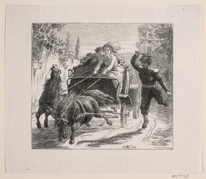 Illustratie bij Bjørnstjerne Bjørnson "Een schets uit Italië" door F. Hendriksen