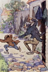 Illustratie voor David Copperfield (kleur litho) door F. M. B. Blaikie