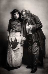 Constance Collier en Herbert Beerbohm Tree, Engelse acteurs door F. W. Burford