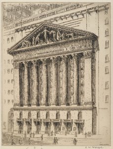 De New York Stock Exchange door F. W. W. Hoppe