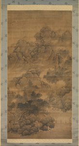 Bewolkte bergen, 1684 door Fa Ruozhen