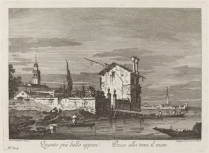 Hoeveel mooier lijkt... door Fabio Berardi after Canaletto