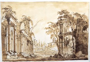 Scène uit Acte Eén van de opera "Lucio Silla" door Wolfgang Amadeus Mozart, 1772