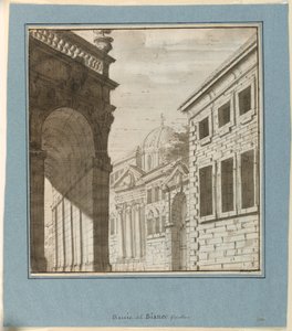 Toneelontwerp: Stad met een Loggia