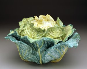 "Kool" terrine en deksel, c.1755 (tingeglazuurd aardewerk)