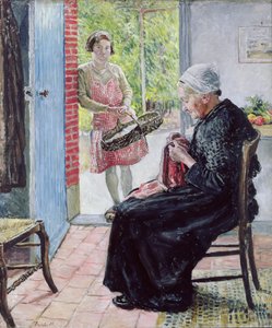 Bij het Strodak Huisje door Fairlie Harmar