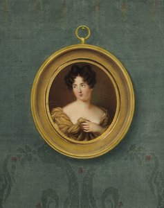 Portret van een vrouw, vermoedelijk de actrice Dermer door Fanny Charrin