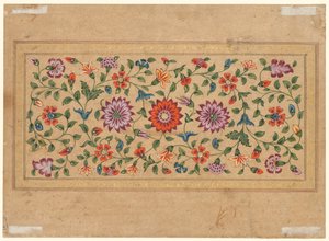 Scrollende bloemranken, 1755