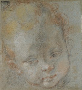 Hoofd van een kind, laat 16e eeuw door Federico Barocci