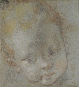 Recto: Hoofd van een kind door Federico Barocci