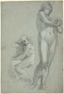 Twee naakte jongeren [recto] door Federico Barocci