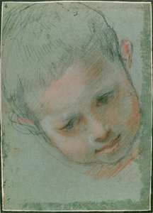 Het hoofd van een jongen, c.1586-89 door Federico Fiori Barocci or Baroccio